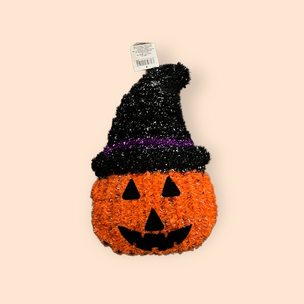 Greenbrier Inter. Halloween Decoration Hanging Decor 14" Jack-o'-lantern NWT